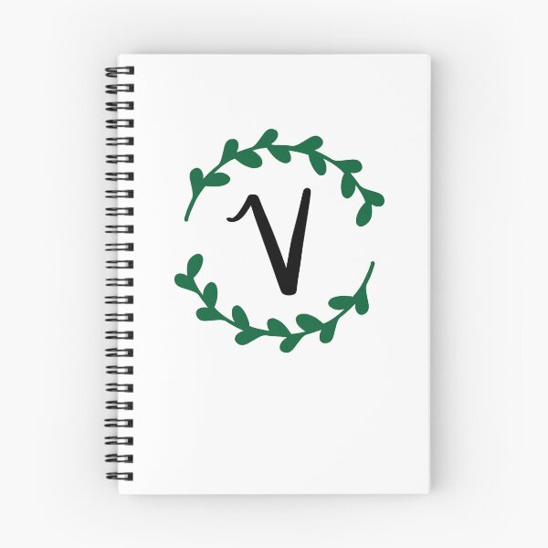 Item preview, V Monogram Wreath designed and sold by LillyAshley.