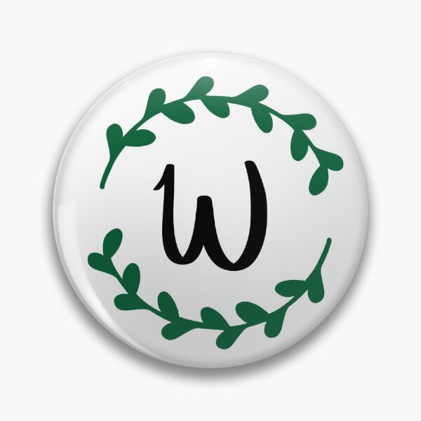 Item preview, W Monogram Wreath designed and sold by LillyAshley.