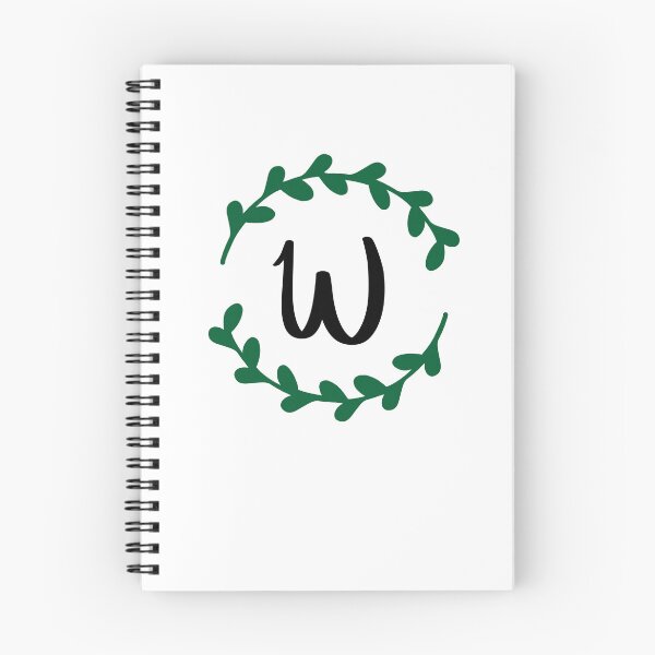 Item preview, W Monogram Wreath designed and sold by LillyAshley.