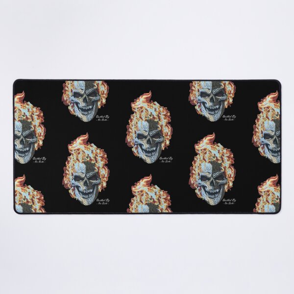 Item preview, the burning skull  designed and sold by quillArtRB.