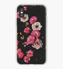 Pink and White Rose Cluster iPhone Case