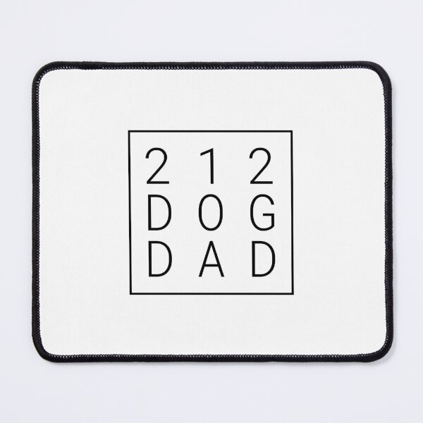 Item preview, 212 Dog Dad - Minimalist Black Type in a Square - Boxed  designed and sold by 8PawsStudio.