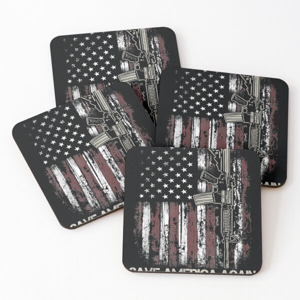Item preview, Trump 2024 Save America Again US Flag Gun 2nd Amendment designed and sold by DeannaMarks.