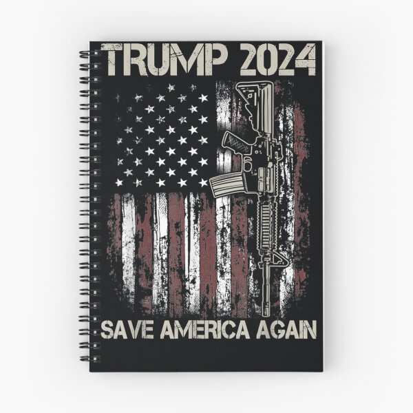 Item preview, Trump 2024 Save America Again US Flag Gun 2nd Amendment designed and sold by DeannaMarks.