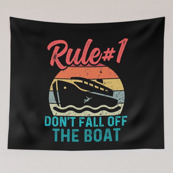 Item preview, Funny Vintage Don't Fall Off The Boat Summer Cruising Trip designed and sold by ohmier.