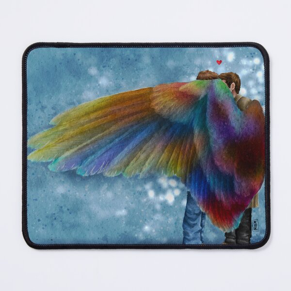 Item preview, Destiel rainbow wings designed and sold by M-O-E-M.