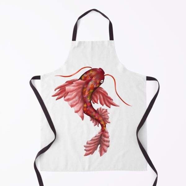 Item preview, red fish with big fins designed and sold by octo-PS.