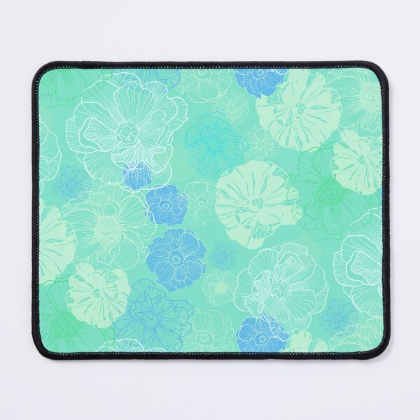 Aperçu de l'œuvre Rose Garden Cottage Cool Blues Répétition florale créée et vendue par Melissa  MacMichael Art + Design.