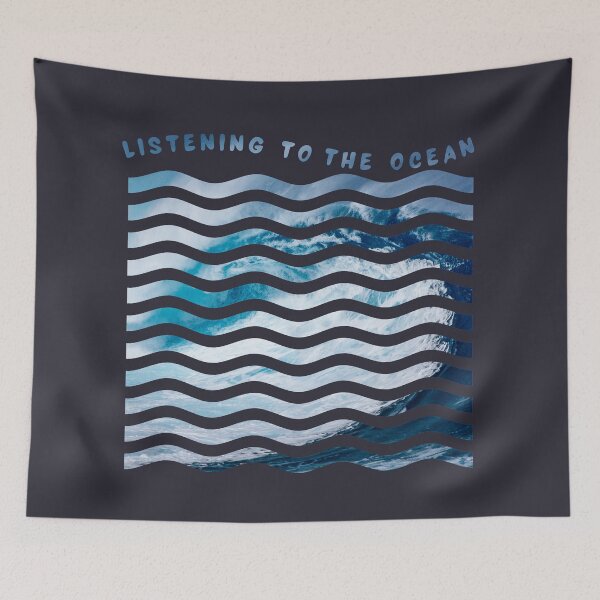 Item preview, Listening To The Ocean Blue Waves designed and sold by SunfullyYours.