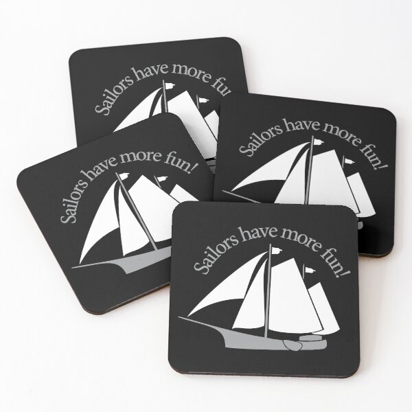 Item preview, Sailors have more fun! ship ahoy! – Clipperaak – for dark backgrounds designed and sold by sangidesign.