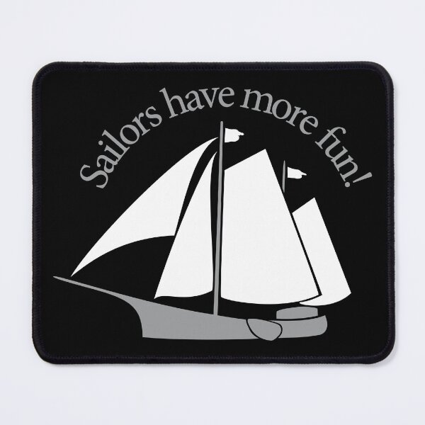 Item preview, Sailors have more fun! ship ahoy! – Clipperaak – for dark backgrounds designed and sold by sangidesign.