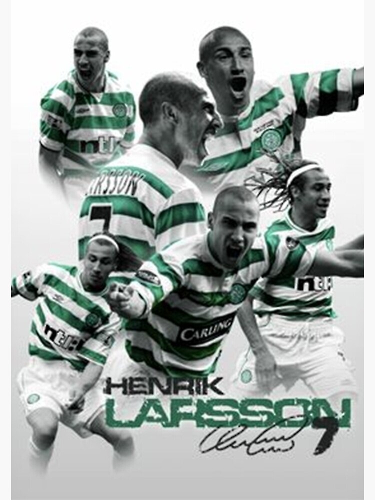 Henrik Larsson Jersey Sticker for Sale by slawisa