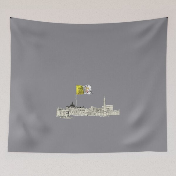 Item preview, Vatican City Flag designed and sold by FunZoo.
