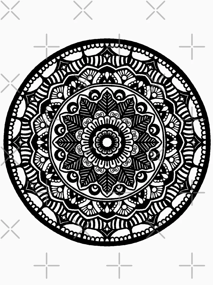 Thumbnail 6 of 6, Pullover Hoodie, Mandala Design #5 designed and sold by RockingJ.