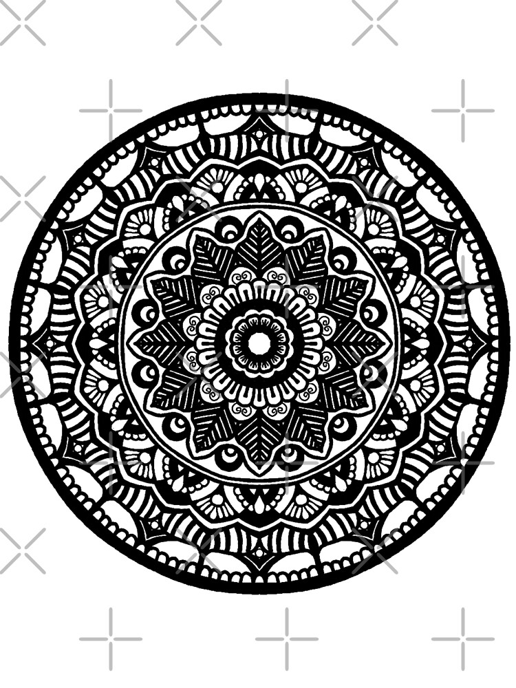 Imagen 7 de 7, Camiseta oversize con la obra Mandala Design # 5, diseñada y vendida por RockingJ.