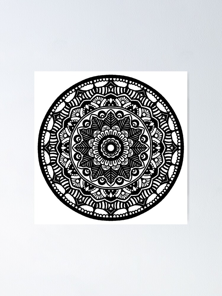 Thumbnail 1 of 3, Poster, Mandala Design #5 designed and sold by RockingJ.