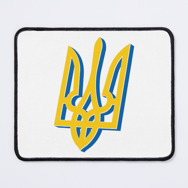 Item preview, 3D Yellow Blue Ukrainian Trident designed and sold by Ukrainian.