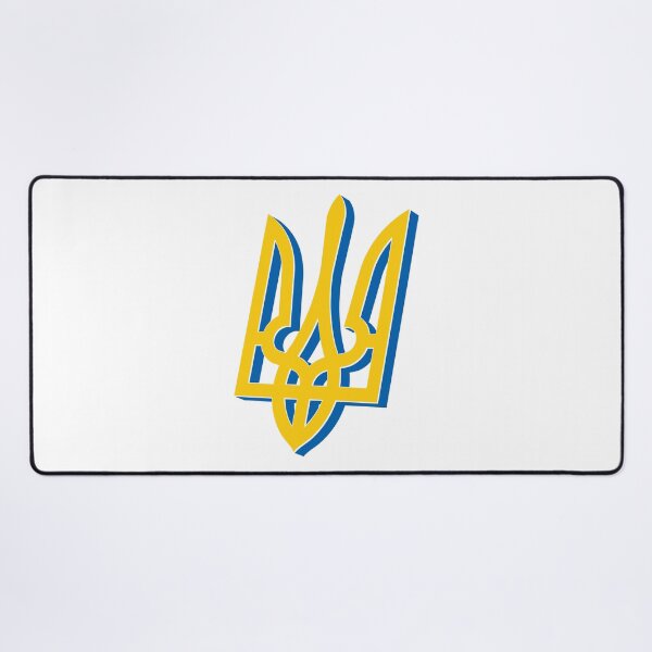 Item preview, 3D Yellow Blue Ukrainian Trident designed and sold by Ukrainian.