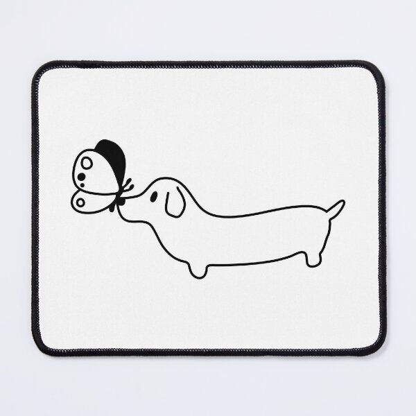 Item preview, Butterfly dog black and white designed and sold by CHVRDesing.