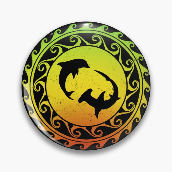 Item preview, Hammerhead Shark and Dolphin designed and sold by NicGrayGraphic.