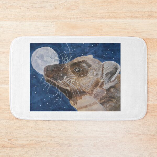 Item preview, Pine Marten in the Moonlight designed and sold by TanyaSealeyArt.