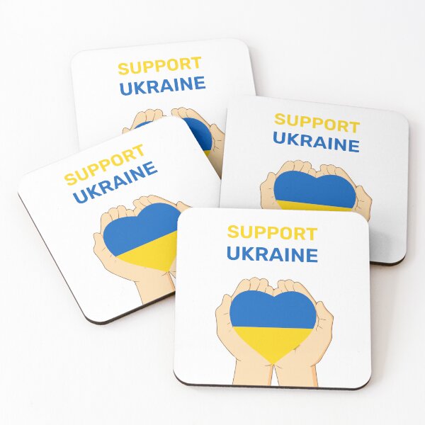 Item preview, Heart in Ukrainian national flag colors in hands. support ukraine designed and sold by deeplaxman.