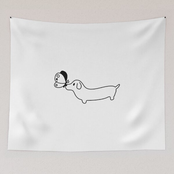 Item preview, Butterfly dog line art designed and sold by CHVRDesing.