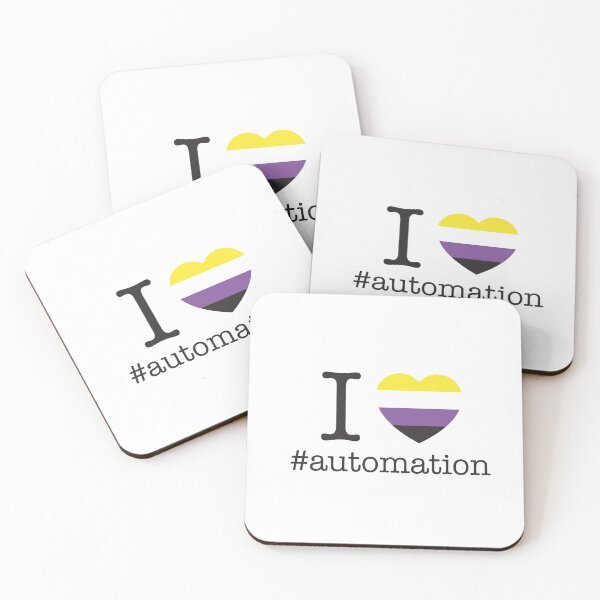 Item preview, I Love Automation Non-Binary designed and sold by automationart.