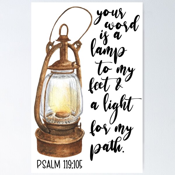 Item preview, Psalm 119:105 - Your Word Is a Lamp To My Feet designed and sold by PlumBlushCo.