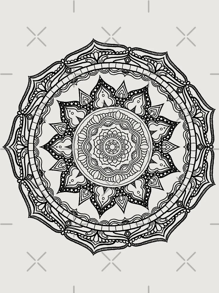 Thumbnail 6 von 6, Premium Oversized Pullover, Mandala Design # 4 designt und verkauft von RockingJ.