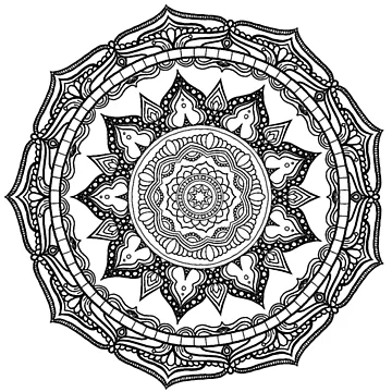 Artwork thumbnail, Mandala Design #4 by RockingJ