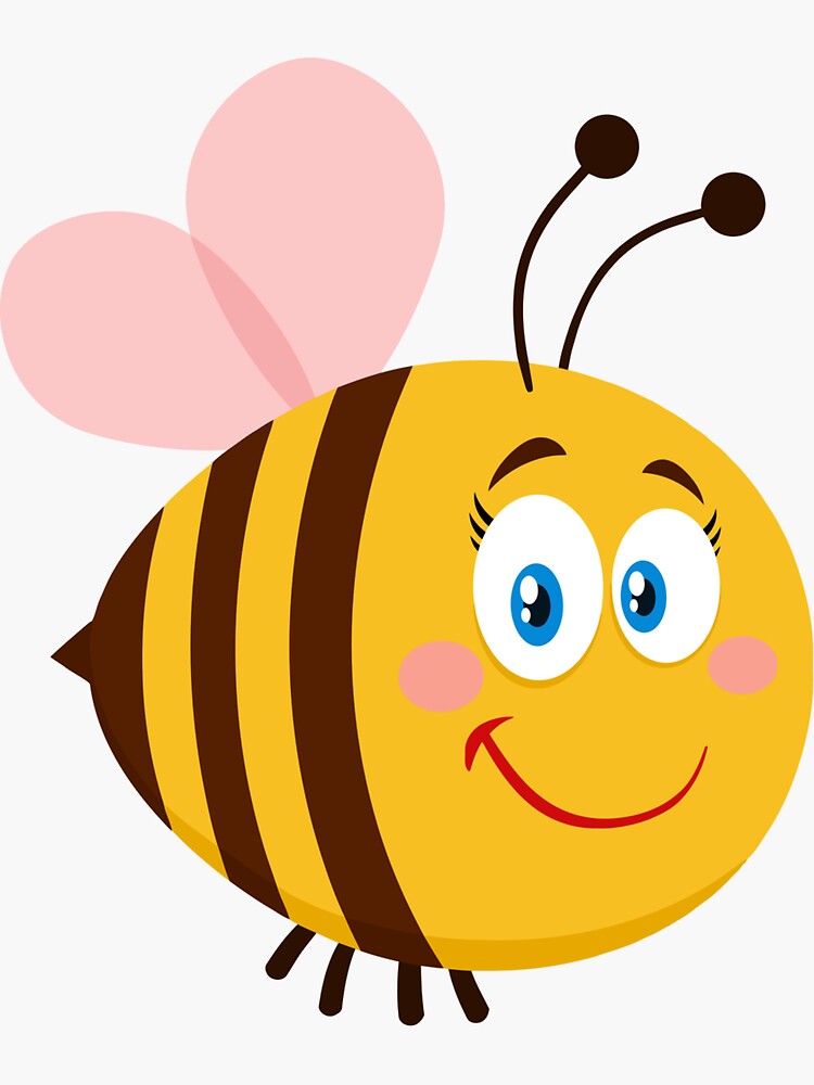 Thumbnail 3 of 3, Sticker, Honey Bee Design by JiggsFashion designed and sold by JiggsFashion.