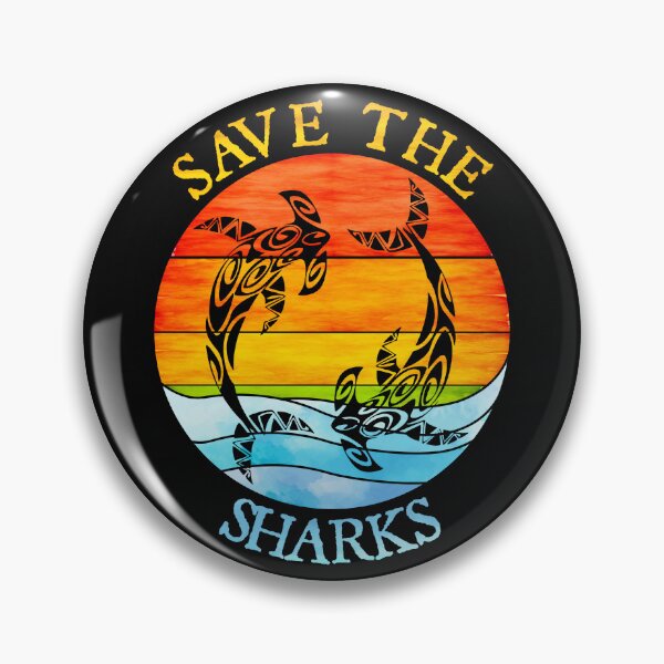Item preview, Save the Sharks, Earth Day Retro Vintage Sunset and Ocean designed and sold by ACC .