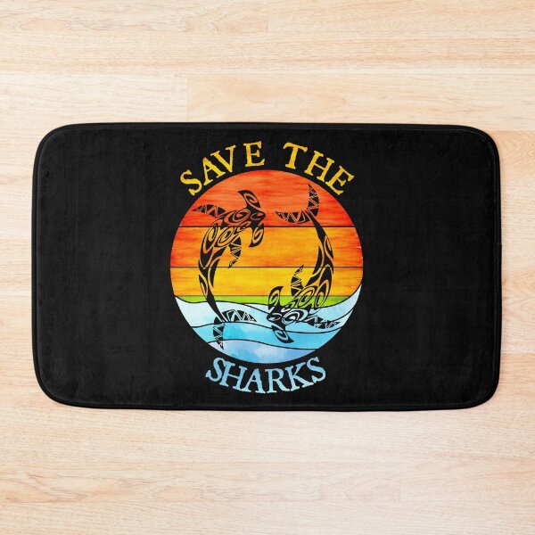 Item preview, Save the Sharks, Earth Day Retro Vintage Sunset and Ocean designed and sold by ACC .