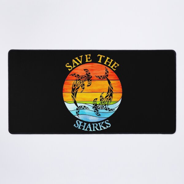 Item preview, Save the Sharks, Earth Day Retro Vintage Sunset and Ocean designed and sold by ACC .