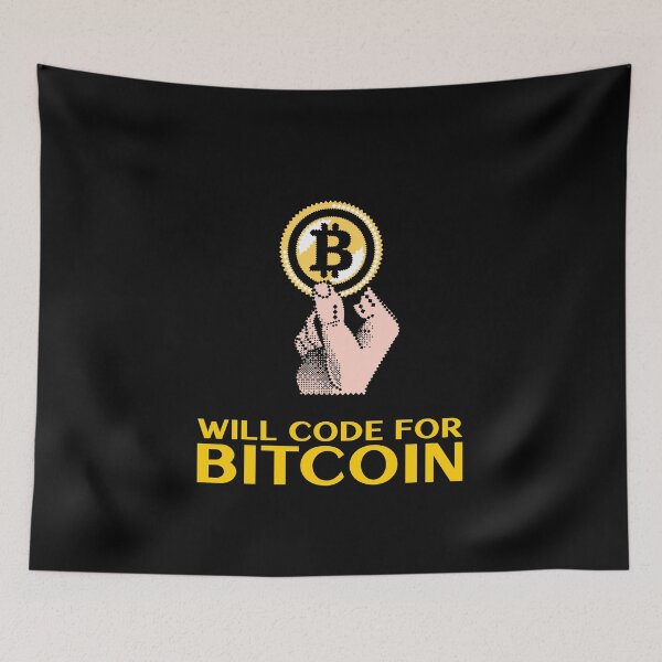 Item preview, Will Code for Bitcoin - Bitcoin Developer designed and sold by Shirtlify.