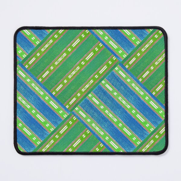 Item preview, Blue and Green Stripes Woodblock Patterns designed and sold by RyanCaudell.
