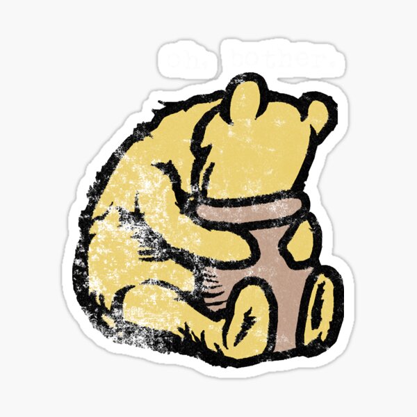 winnie the pooh funny Sticker for Sale by sotarfenama