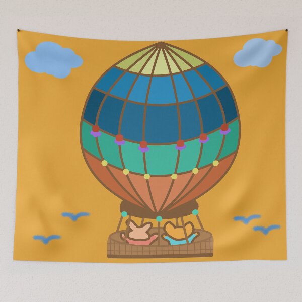 Item preview, Little Fox and Bunny Hot Air Balloon Trip  designed and sold by MILdecals.
