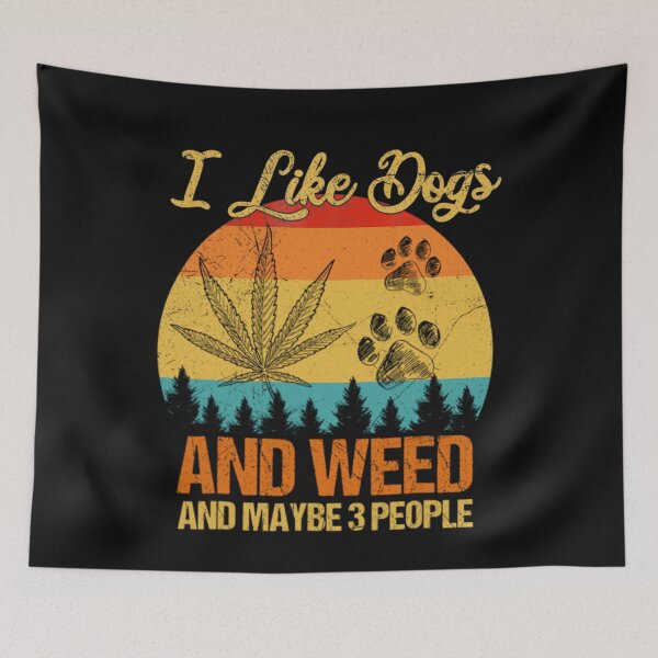 Item preview, I Like Dog And Weed And Maybe 3 People Matching Lover1 designed and sold by Chad6438.