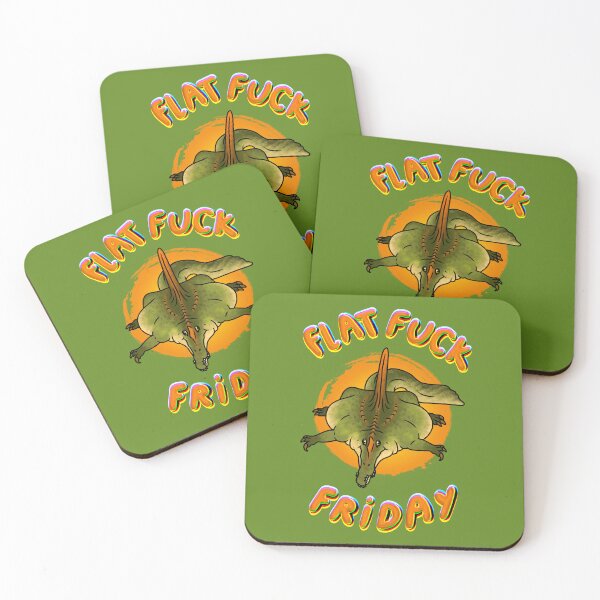 Item preview, Flat Spinosaurus - Flat Fuck Friday Meme designed and sold by saradrawspaleo.