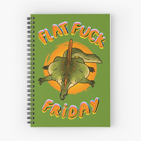 Item preview, Flat Spinosaurus - Flat Fuck Friday Meme designed and sold by saradrawspaleo.