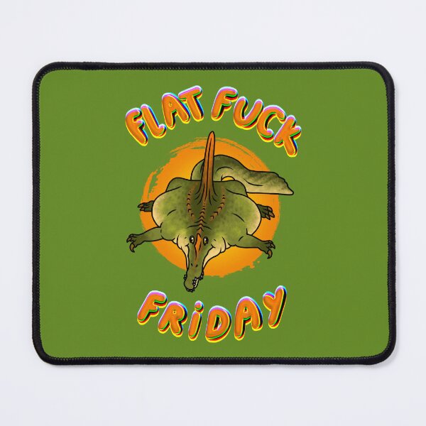 Item preview, Flat Spinosaurus - Flat Fuck Friday Meme designed and sold by saradrawspaleo.