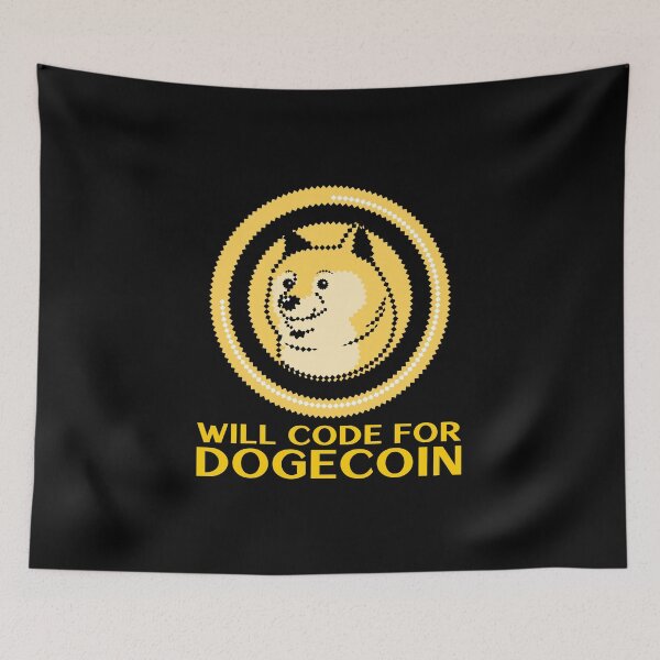 Item preview, Will Code for Dogecoin - Dogecoin Developer designed and sold by Shirtlify.