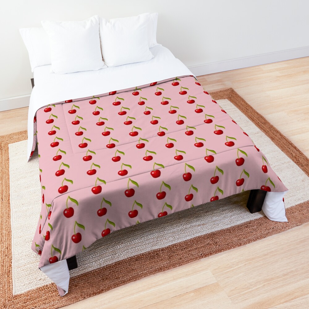 Cherry pattern coquette design. Comforter for Sale by taniastyle