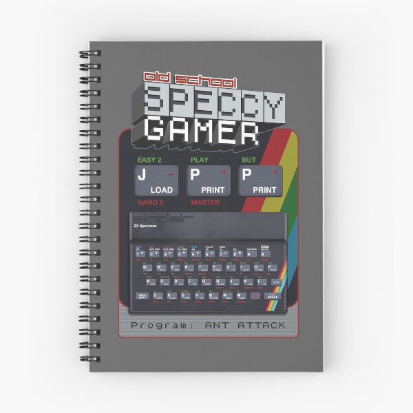 Item preview, Old School Speccy Gamer -  Program: Ant Attack |  Sinclair ZX Spectrum Personal Computer - 80s Retro Game - Rubber Keyboard designed and sold by RetroTeeStudio.