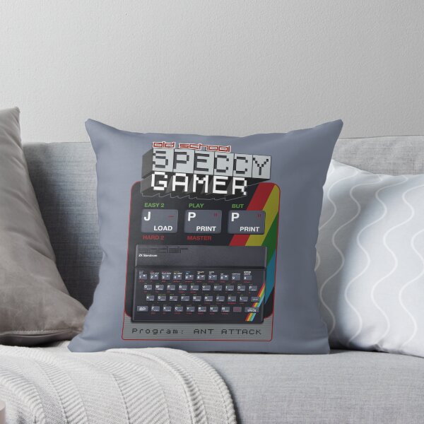 Item preview, Old School Speccy Gamer -  Program: Ant Attack |  Sinclair ZX Spectrum Personal Computer - 80s Retro Game - Rubber Keyboard designed and sold by RetroTeeStudio.