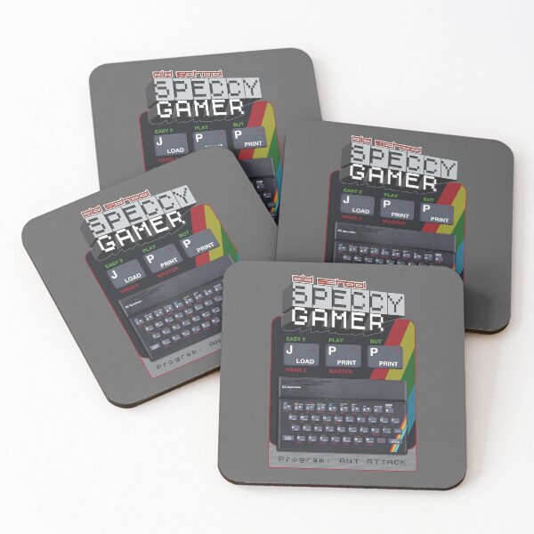 Item preview, Old School Speccy Gamer -  Program: Ant Attack |  Sinclair ZX Spectrum Personal Computer - 80s Retro Game - Rubber Keyboard designed and sold by RetroTeeStudio.