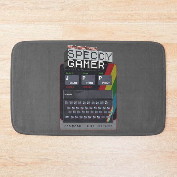 Item preview, Old School Speccy Gamer -  Program: Ant Attack |  Sinclair ZX Spectrum Personal Computer - 80s Retro Game - Rubber Keyboard designed and sold by RetroTeeStudio.