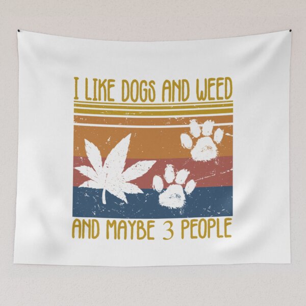 Item preview, I Like Dog And Weed And Maybe 3 People Matching Lover designed and sold by Chad6438.